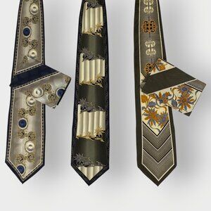 Ottimo Uomo Silk Ties & 2 Matching Pocket Squares | Baroque | Silk | Hand Made